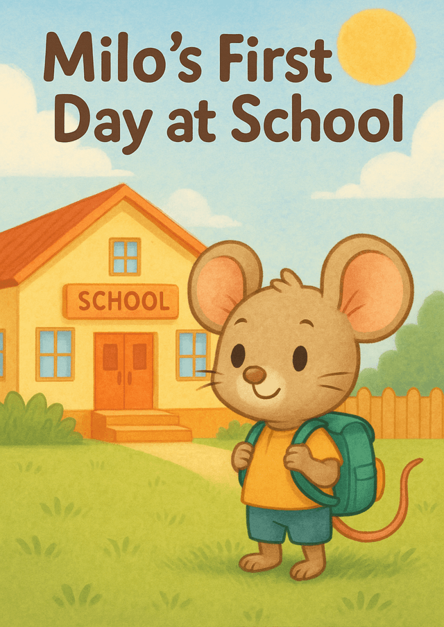 Milo’s first day at school story nook