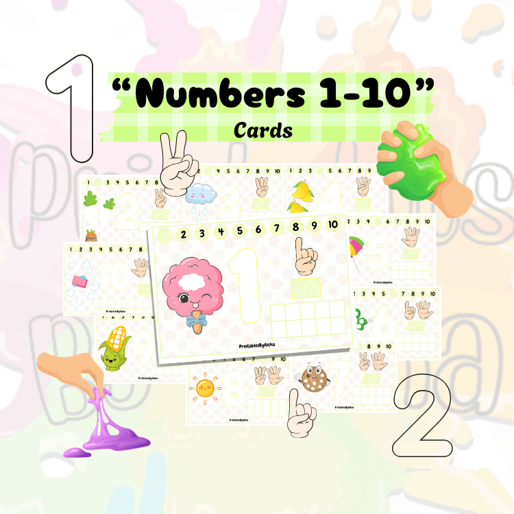 " Numbers ( 1-10 ) cards ". " Numbers ( 1-10 ) cards ". - Digital product available for instant download from PrintablesByAicha