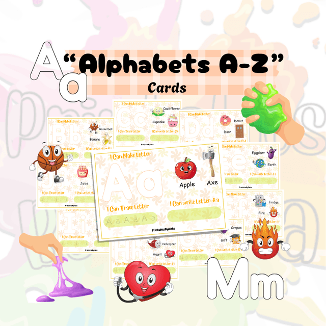 Alphabets cards For kids.
