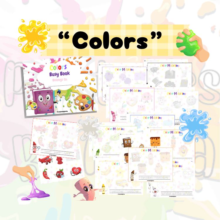 Colors Busy Book. Colors Busy Book. - Digital product available for instant download from PrintablesByAicha