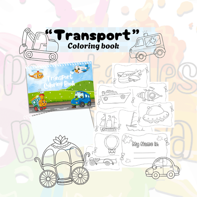 " Transport " Coloring Book .