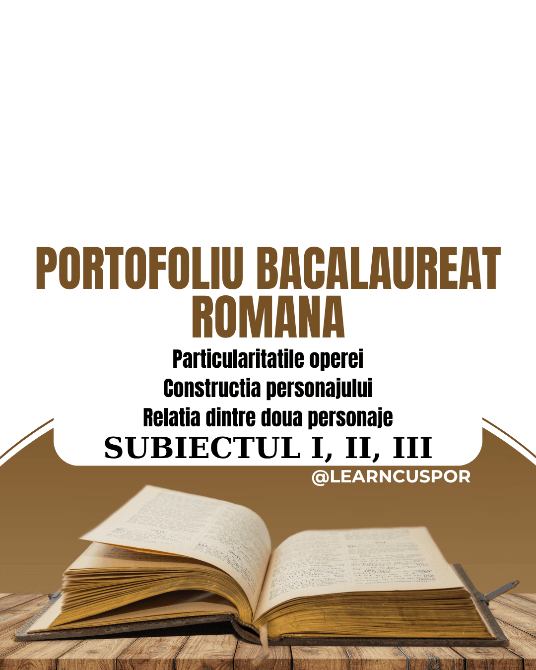PORTOFOLIU BACALAUREAT ROMANA PORTOFOLIU BACALAUREAT ROMANA - Digital product available for instant download from LearnCuSpor